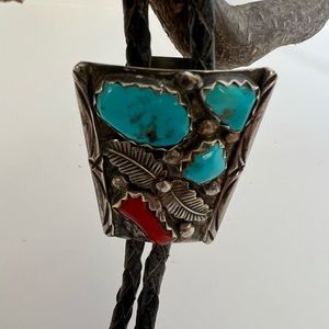 Navajo Sterling bolo tie